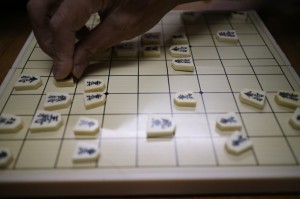 将棋をされいる方もいらっしゃいました。