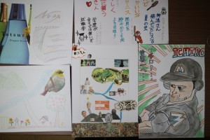 美術、俳句の作品です