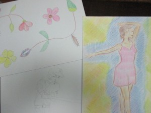 花のイラスト　 イチロー選手 バレリーナ