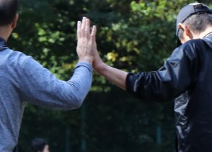ハイタッチはたまこでスポーツをする上で大切にしているところです。