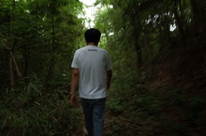 最後はこんな道を通りました。