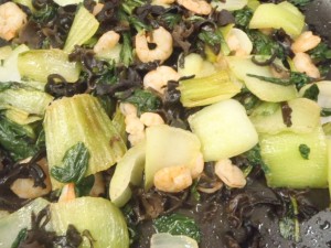 えびと青梗菜の炒め物